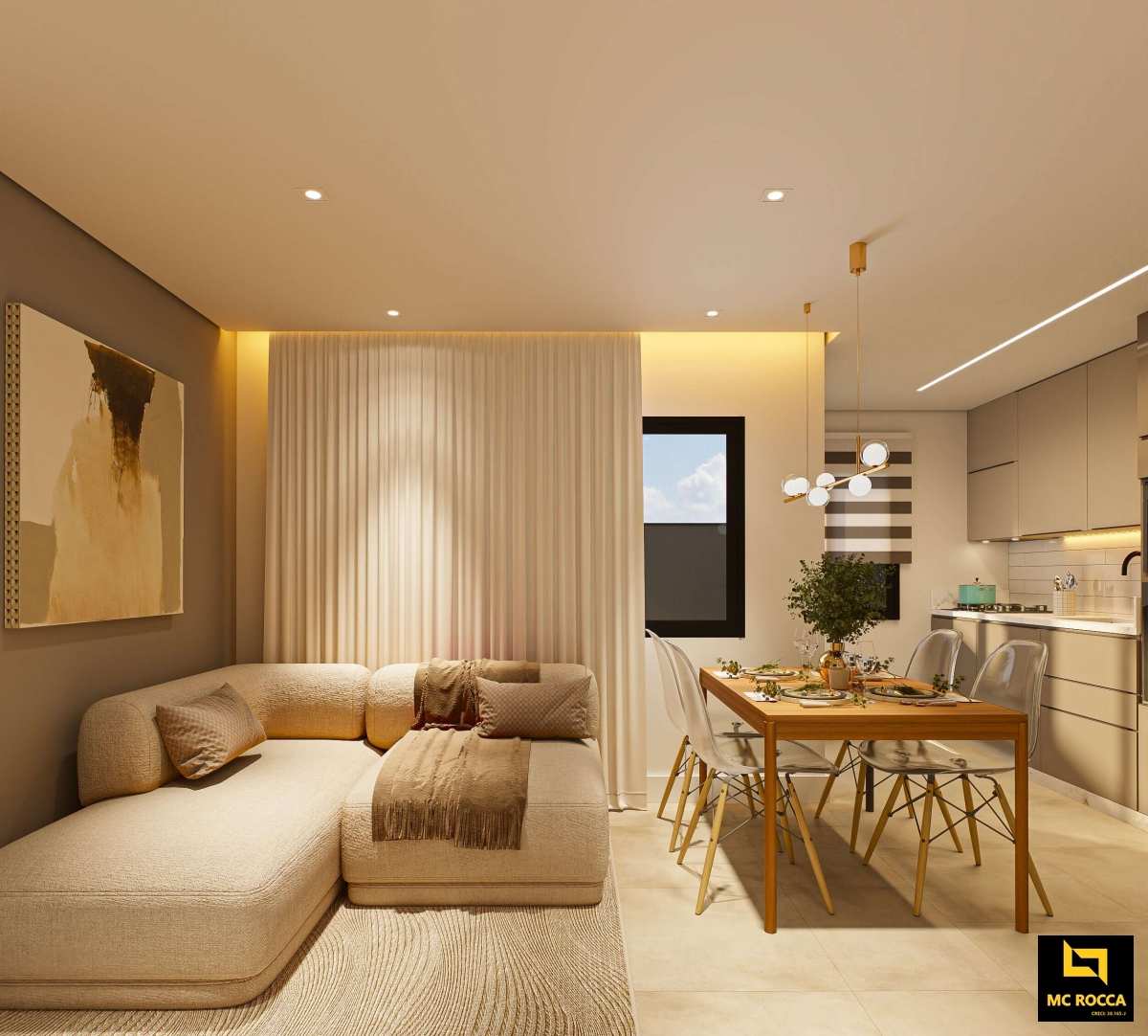 Apartamento sem condomínio com quintal - 2 dormitórios - Bairro Campestre - Santo André - MC ROCCA Negócios Imobiliários