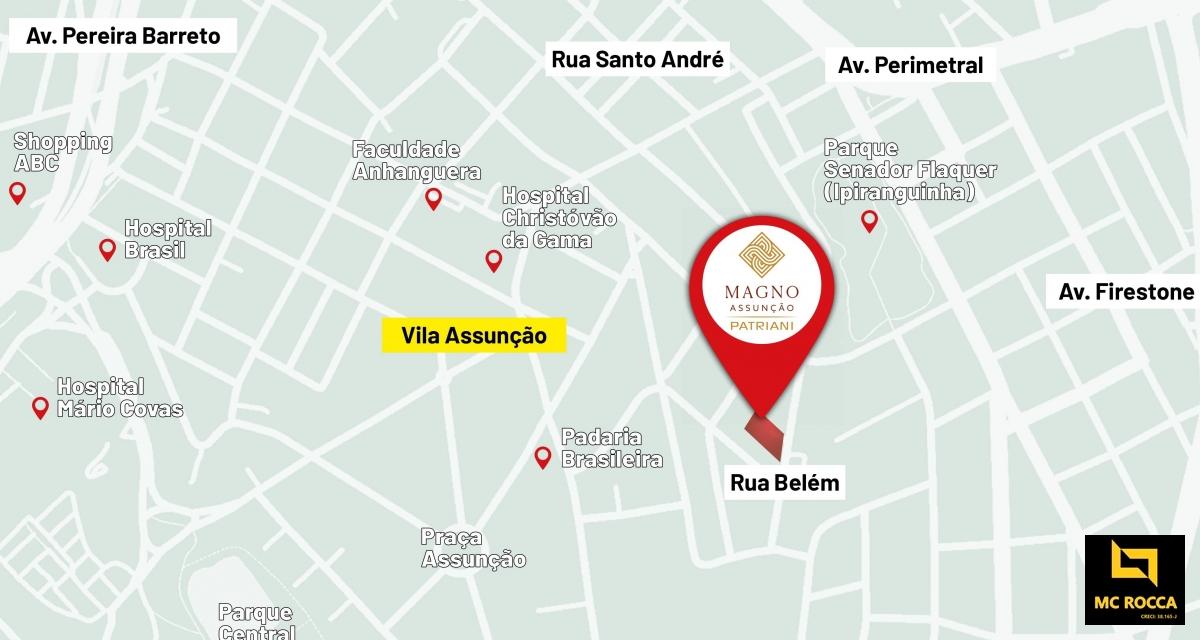 Apartamento 2 suítes Magno Patriani Assunção - Santo André - MC ROCCA Negócios Imobiliários